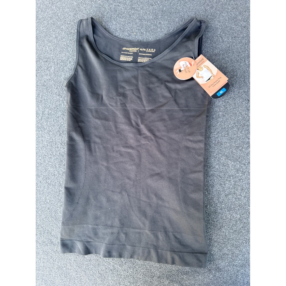 Shapermint Essentials All Day Every Day Tank Cami Gray Shapewear XL 62008